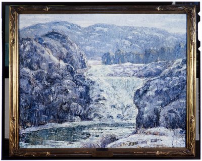 Wasserfälle im Winter, ca. 1920 von Ernest Lawson